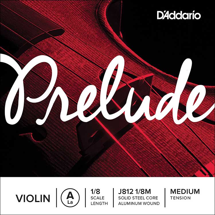 Prelude 1/8 Violin A String - aluminum/steel: medium