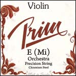 Prim Violin E String - chromesteel: Orchestra (heavy) ball end