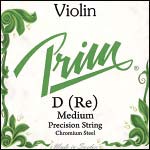 Prim Violin D String - chr/steel: Medium
