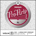 Pro-Arte 3/4 Violin G String - silver/nylon, Medium