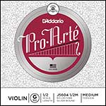 Pro-Arte 1/2 Violin G String - silver/nylon, Medium