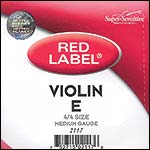 Red Label 4/4 Violin E String - steel: Removable ball end, Medium