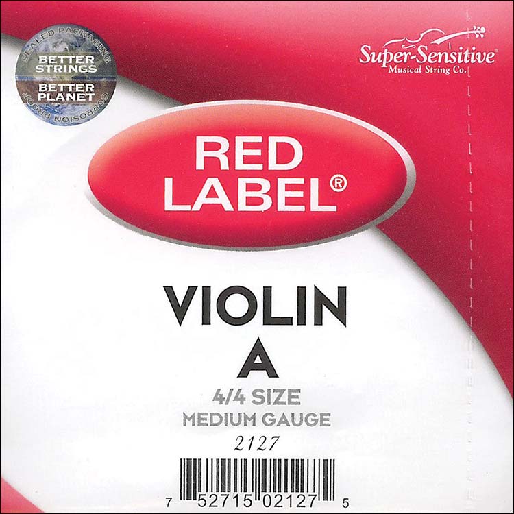Red Label 4/4 Violin A String - nickel/steel, Medium