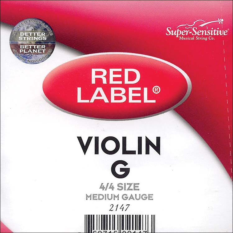 Red Label 4/4 Violin G String - nickel/steel, Medium