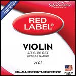 Red Label 4/4 Violin String Set - Removable ball end E