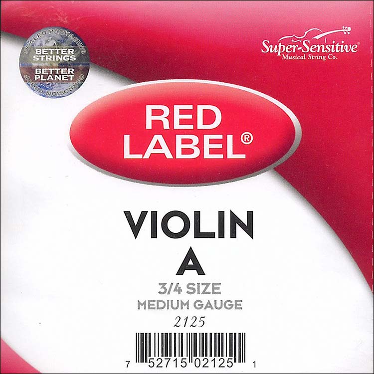 Red Label 3/4 Violin A String - nickel/steel