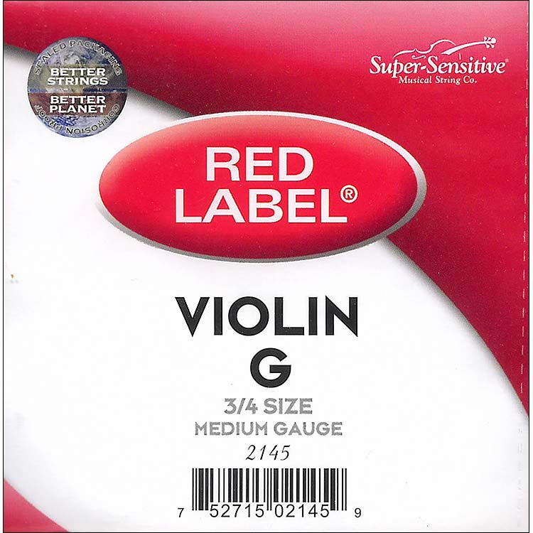 Red Label 3/4 Violin G String - nickel/steel