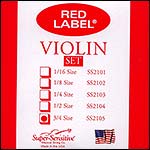 Red Label 3/4 Violin String Set - Removable ball end E