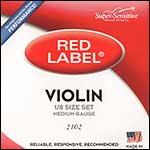 Red Label 1/8 Violin String Set - Removable ball end E