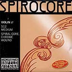 Spirocore Violin D String - chr/steel: Medium