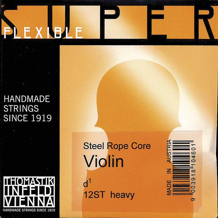 Superflexible Violin D String - chr/steel: Heavy