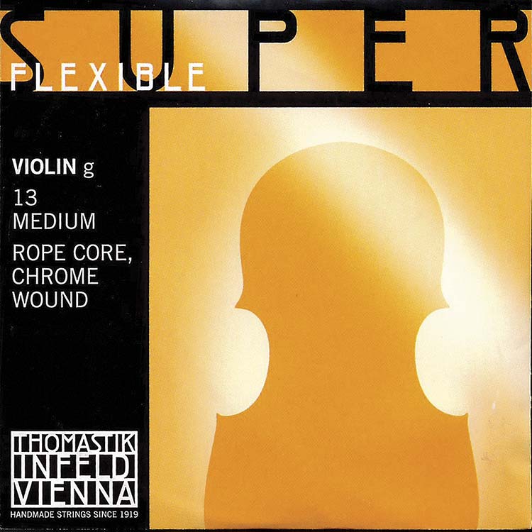 Superflexible Violin G String - chr/steel: Medium