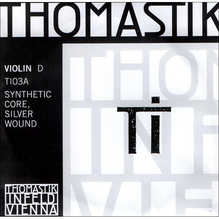 T-I Violin D String - Silver/synthetic: Medium