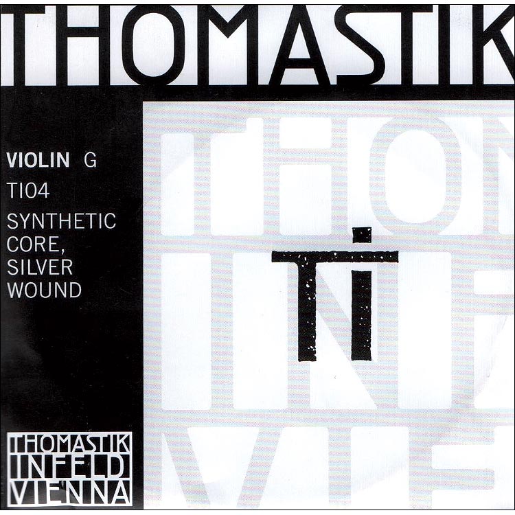 T-I Violin G String - Silver/synthetic: Medium
