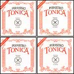 Tonica 1/4-1/8 Violin String Set - Medium, ball end E