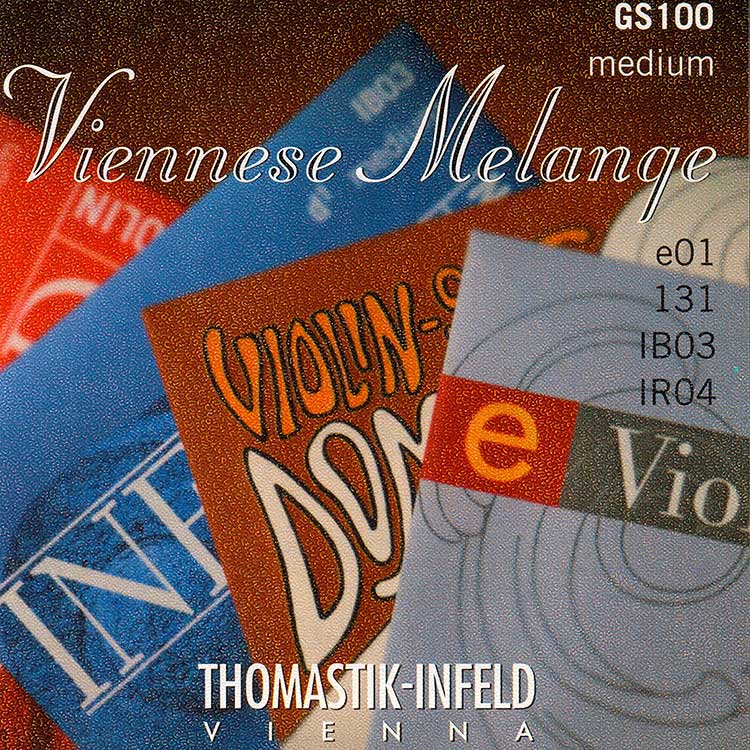 Viennese Melange Violin String set - Medium, removeable ball end