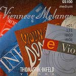 Viennese Melange Violin String set - Medium, removeable ball end
