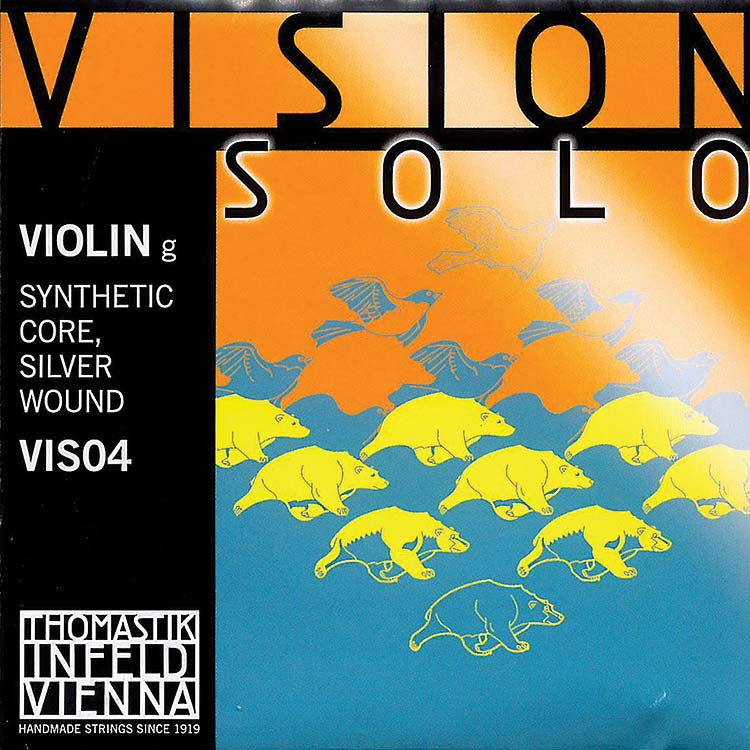 Vision Solo Violin G String - silver/synthetic: Medium