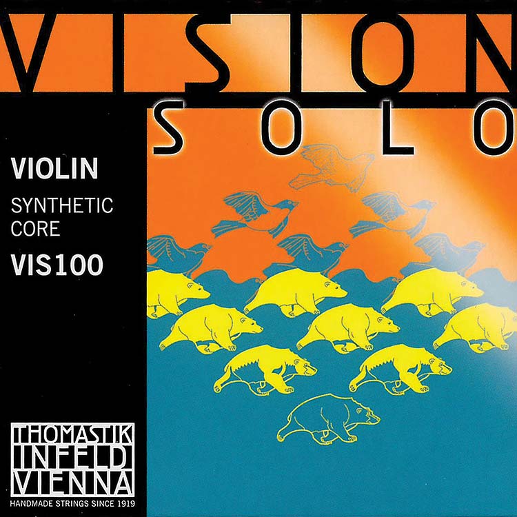 Vision Solo Violin String Set: Aluminum D - Medium