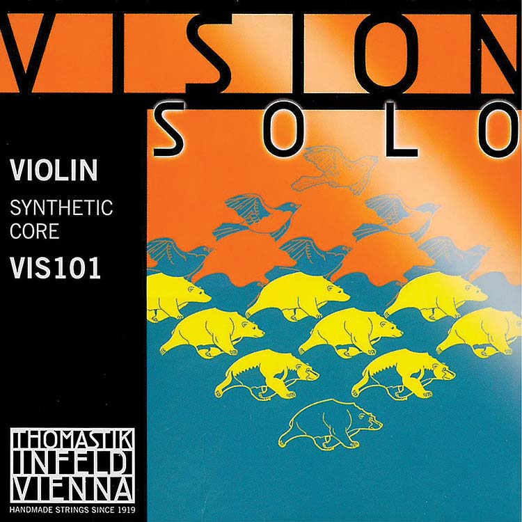 Vision Solo Violin String Set: Silver D - Medium