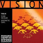 Vision Violin String Set - Medium, removeable ball end E