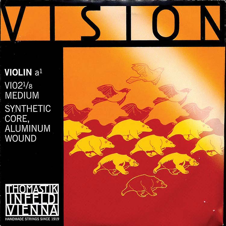 Vision 1/8 Violin A String - alum./synthetic: Medium
