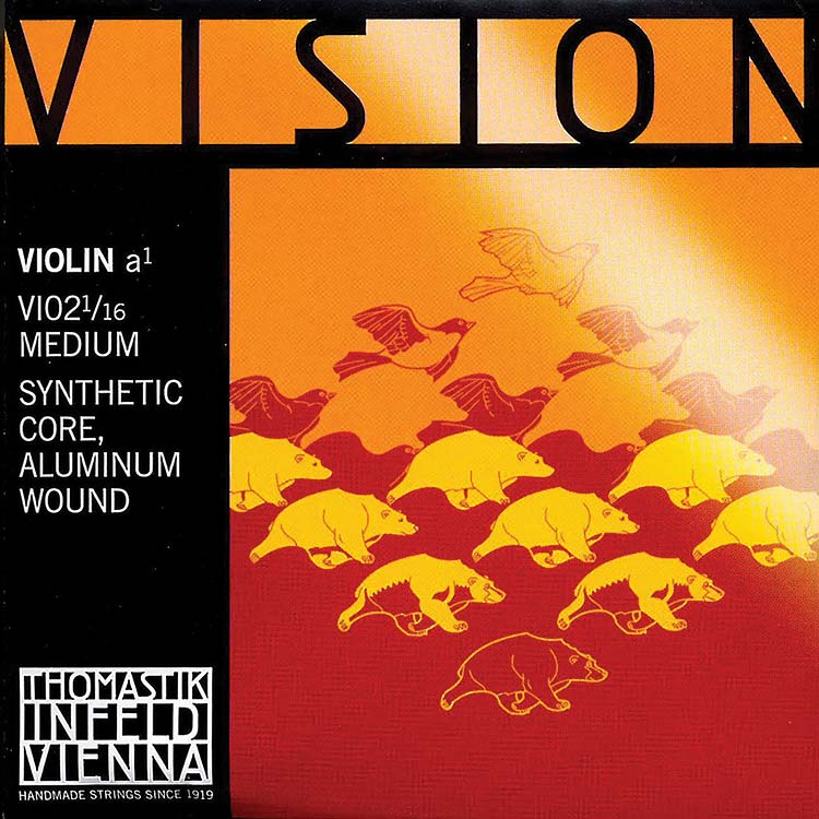 Vision 1/16 Violin A String - alum./synthetic: Medium