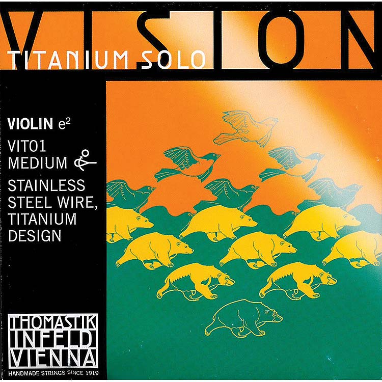 Vision Titanium Solo Violin E String - titanium/stainless steel