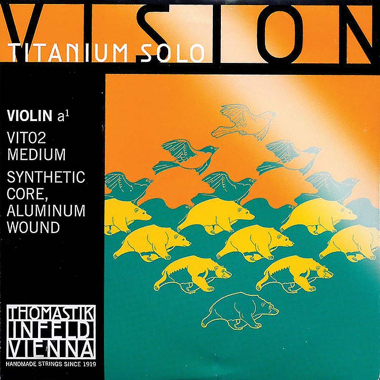 Vision Titanium Solo Violin A String - alum./synthetic: Med.