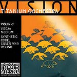 Vision Titanium Orchestra Violin D String - silver/synthetic