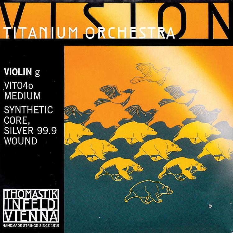 Vision Titanium Orchestra Violin G String - silver/synthetic