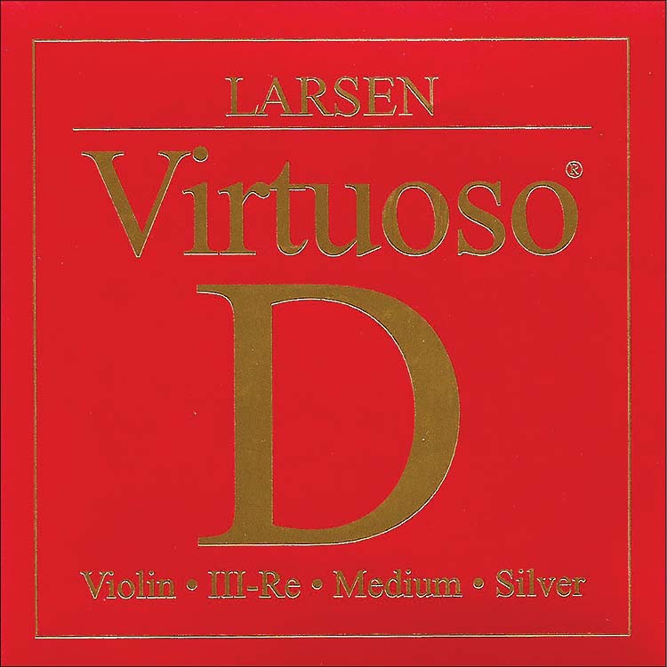 Virtuoso Violin D String - silver/composite fiber: Medium, ball