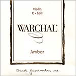 Warchal Amber Violin E String - Stainless Steel: Med Ball