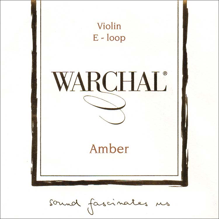 Warchal Amber Violin E String - Stainless Steel: Med Loop