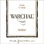 Warchal Amber Violin E String - Stainless Steel: Med Loop