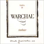 Warchal Amber Violin D String - Hydronalium-Silver/W-Core: Medium