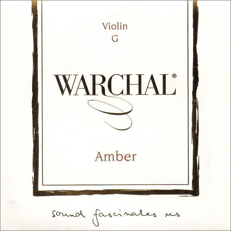 Warchal Amber Violin G String - Silver/W-Core: Medium