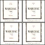 Warchal Amber Violin String Set with E Ball End