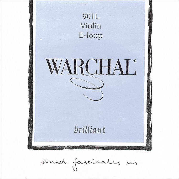 Warchal Brilliant Violin E String - Stainless Steel: Medium, loop end End