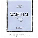 Warchal Brilliant Violin D String - Silver/Synthetic: Medium