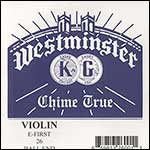 Westminster Violin E String - steel: Medium, #26 ball end
