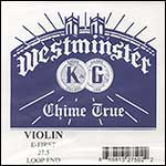 Westminster Violin E String - steel: Thick #27.5, loop end