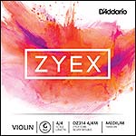 Zyex Violin G String - silver wound: Medium
