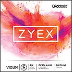 Zyex Violin G String - silver wound: Medium
