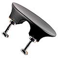 Flat Flesch Ebony Chinrest for Viola with Hill Bracket