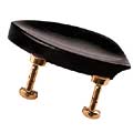 Kaufman Ebony Chinrest for Violin with Gold-Plated Hill Bracket