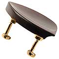 Kaufman Rosewood Chinrest for Violin with Gold-Plated Hill Bracket