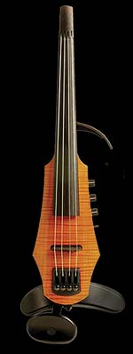 NS Design CR4 4-String Electric Amber Viola with Custom Case