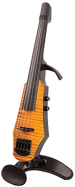 NS Design WAV-5 Electric 5-String Amber Burst Violin with Custom Case