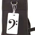 Bass Clef Case Name Tag